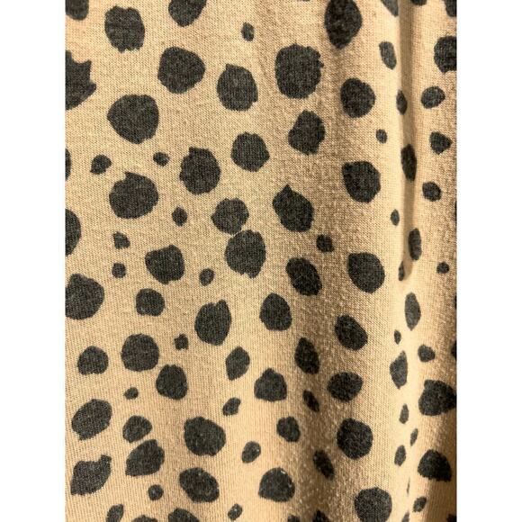 LNA Joggers 2X Cheetah Animal Print Brushed Fleece Drawstring Brown Tan Leopard - Picture 4 of 8